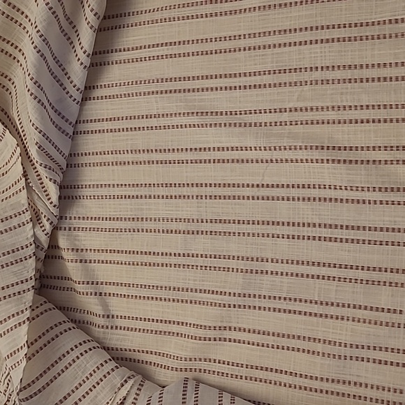 NWT Elizabeth and James Boho Striped Brown and Off-white Peasent Blouse - Picture 11 of 17